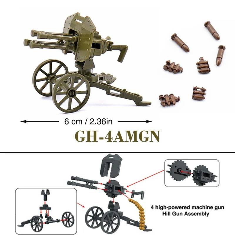 WW2 88mm Flak Geschütz Kanone Raketenartillerie Militär Armee Krieg Waffe Soldat MOC Playmobil Modell Baustein Kinder Kind Spielzeug von Joom DACH