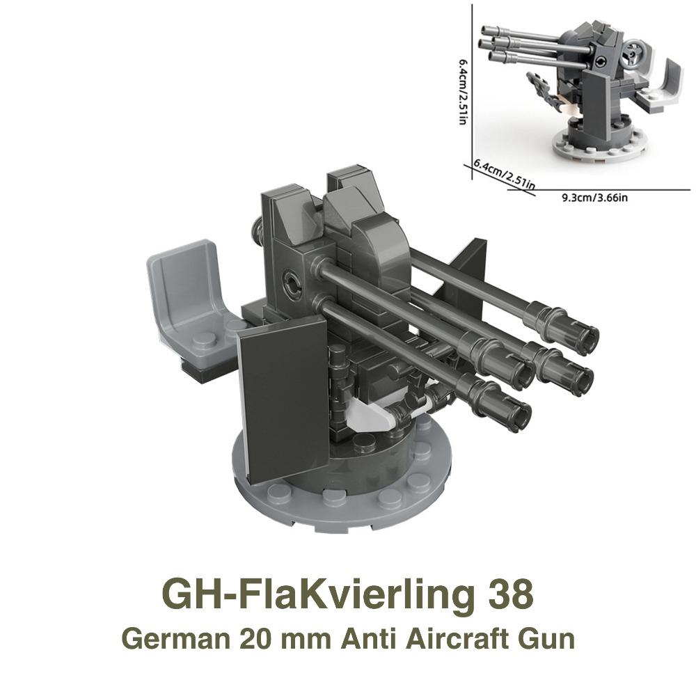 WW2 88mm Flak Geschütz Kanone Raketenartillerie Militär Armee Krieg Waffen Soldat MOC Playmobil Modell Baustein Kinder Kind Spielzeug von Joom DACH