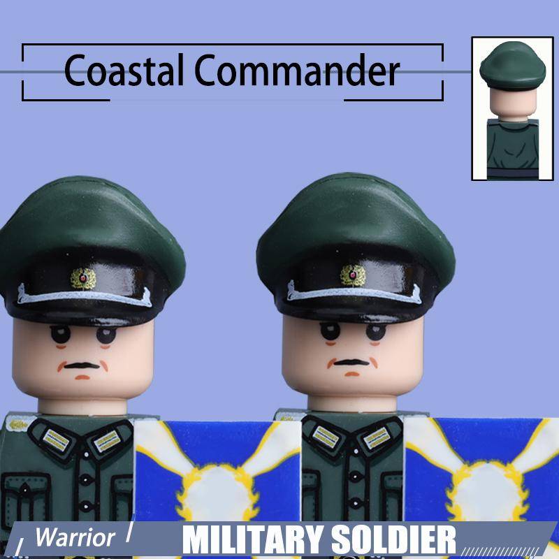 WW2 Marine Landtruppen Soldatenfigur Bausteine Armeeoffizier Krieger Mütze Helm Flagge Zubehör Militärsteine Spielzeug Jungen von Joom DACH