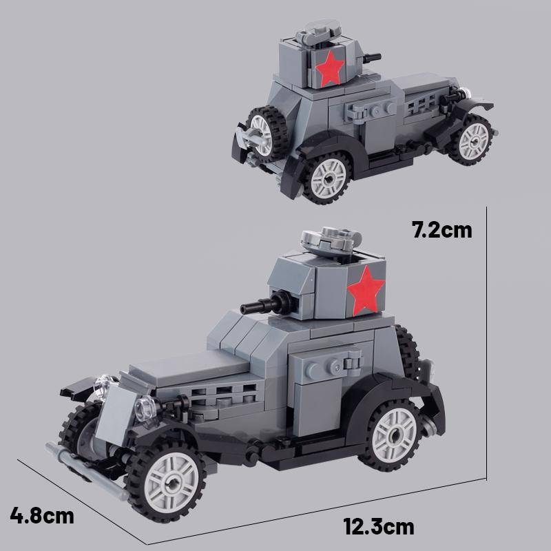 WW2 Militärfahrzeug-Bausteine Kanone Angriff Panzerfahrzeug Kampfpanzer Auto LKW Armee Waffe Lernspielzeug für Kinder von Joom DACH
