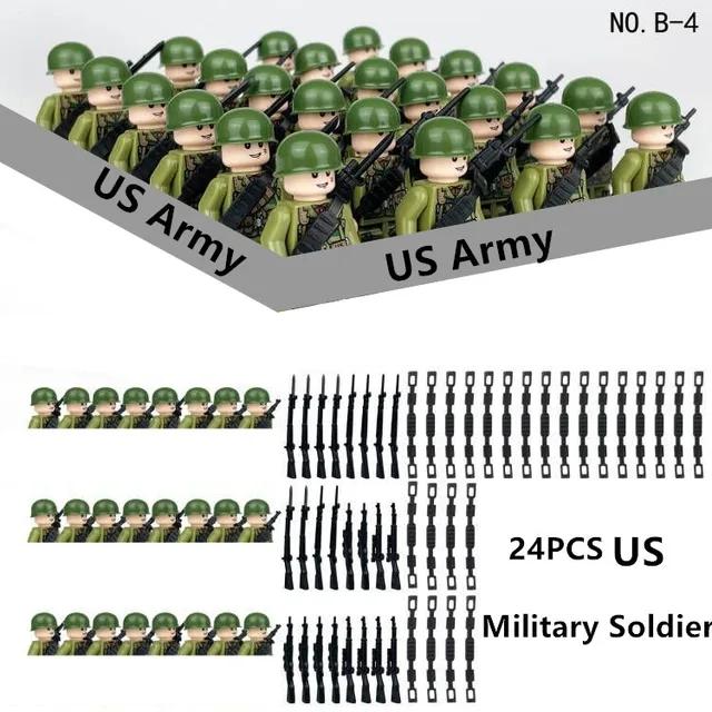 WW2 Militärfiguren Bausteine Armee Soldaten Zusammenbauen Steine DIY Lernspielzeug für Jungen Weihnachtsgeschenke von Joom DACH