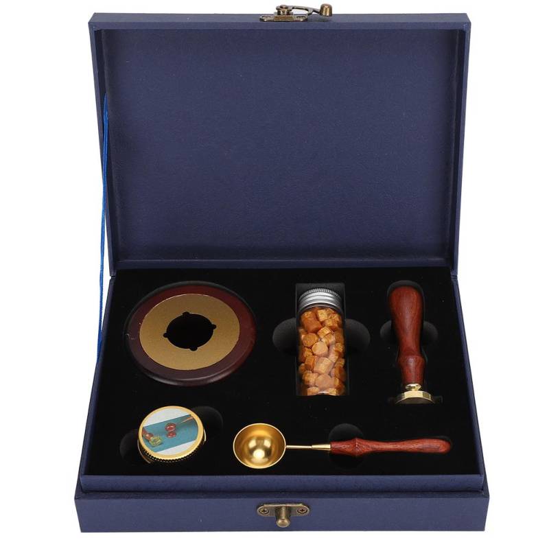 Wachssiegel Stempel Set Geschenkbox Siegelwachs DIY Retro Dekorieren Spezielle HandwerkszeugeModell B von Joom DACH
