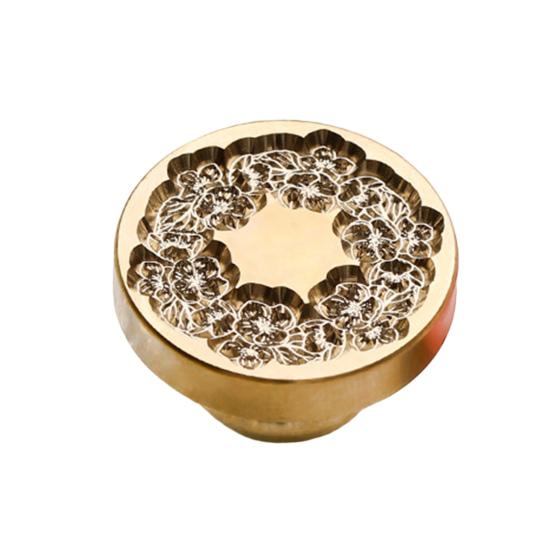 Wachssiegelstempel, exquisite klare Textur, Blumenmuster, Siegelwachsstempel, Kopf, Umschlagversorgung 16 von Joom DACH