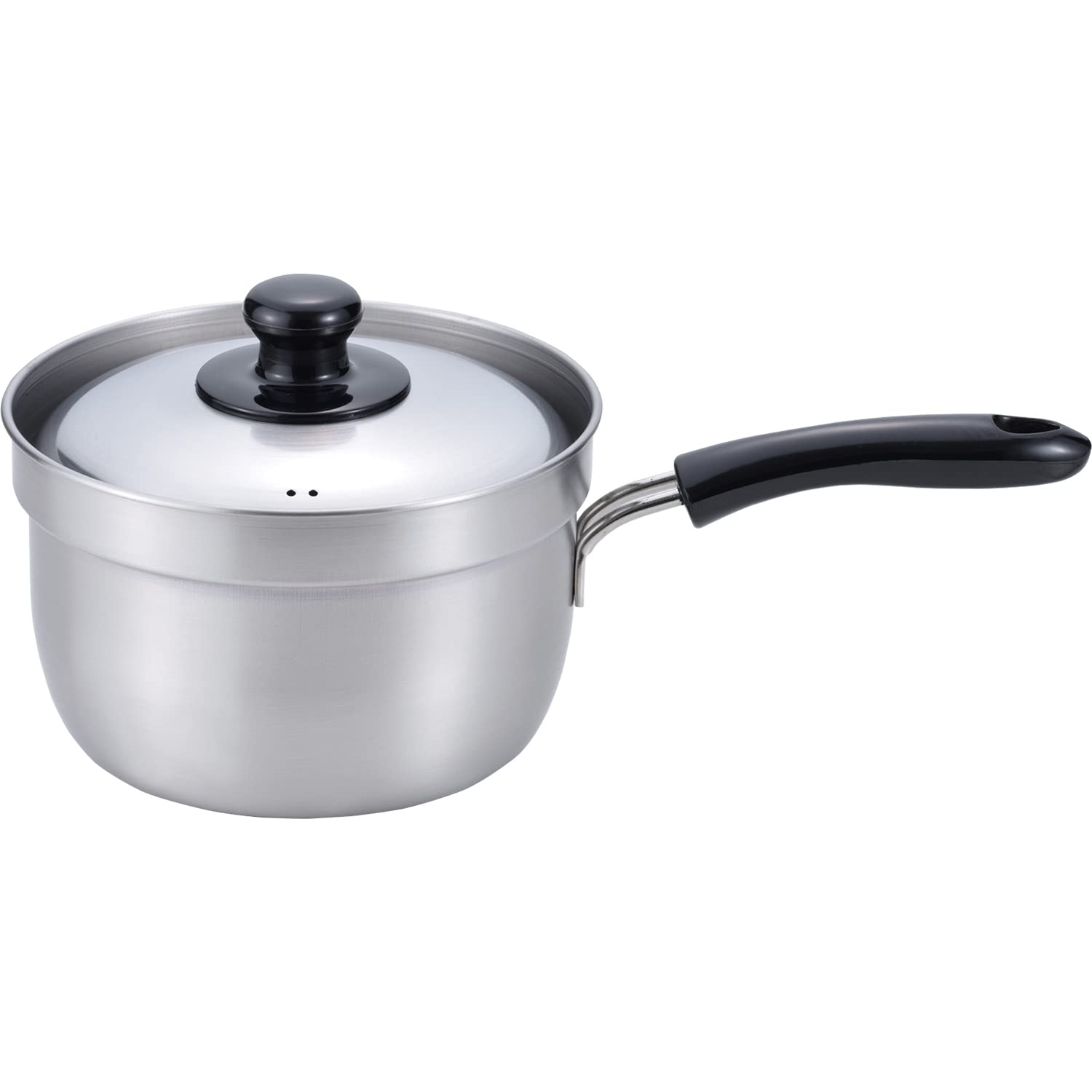 Wahei Freiz Tsubamesanjo Topf 18cm mit Deckel Edelstahl kompatibel Tsubamesanjo Auslaufsicher einhändig IH/Gas EM-007 silber von Joom DACH