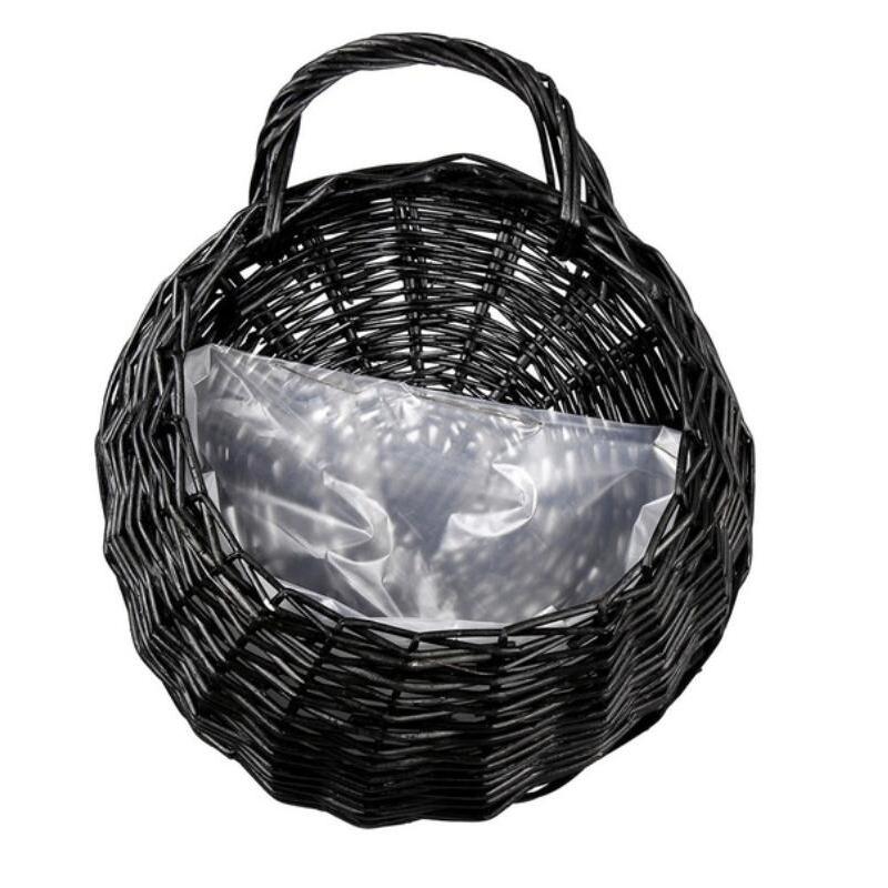 Wandbehang Pflanzer Pflanze Blumentopf handgemachte Wicker Rattan Korb Home Decor S schwarz von Joom DACH