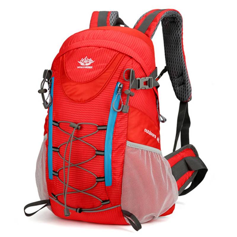 Wandern Reise Rucksack 40L Outdoor Wasser-Abweisend Camping Rucksack Trekking Rucksack Walking rot von Joom DACH