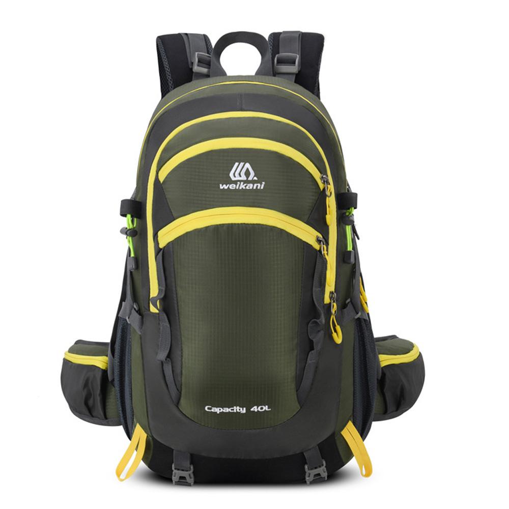 Wanderrucksack, 40 l, wasserdicht, für Outdoor-Reisen, Tagesrucksack, Camping-Rucksack für Damen und Herren armee grüne von Joom DACH