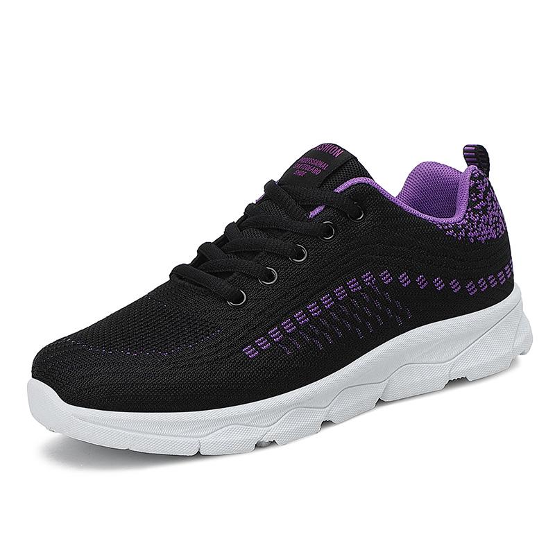 Wanderschuhe Neue Damen Casual Sportschuhe Leichte atmungsaktive Laufschuhe Damen Tennisschuhe Sportschuh Damen Sneaker 41 violett von Joom DACH