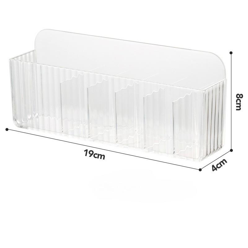 Wandmontierter Organizer Spiegelschrank Selbstklebende Aufbewahrungsbox für kleine Gegenstände Augenbrauenstift Lippenstift Lipgloss Organizer 6-grid style von Joom DACH
