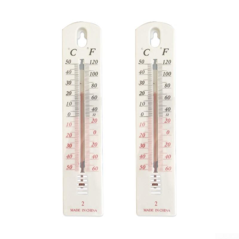 Wandthermometer zum Aufhängen, Zuhause, Büro, Lager, 195 x 40 x 6 mm, genau 2PCS von Joom DACH