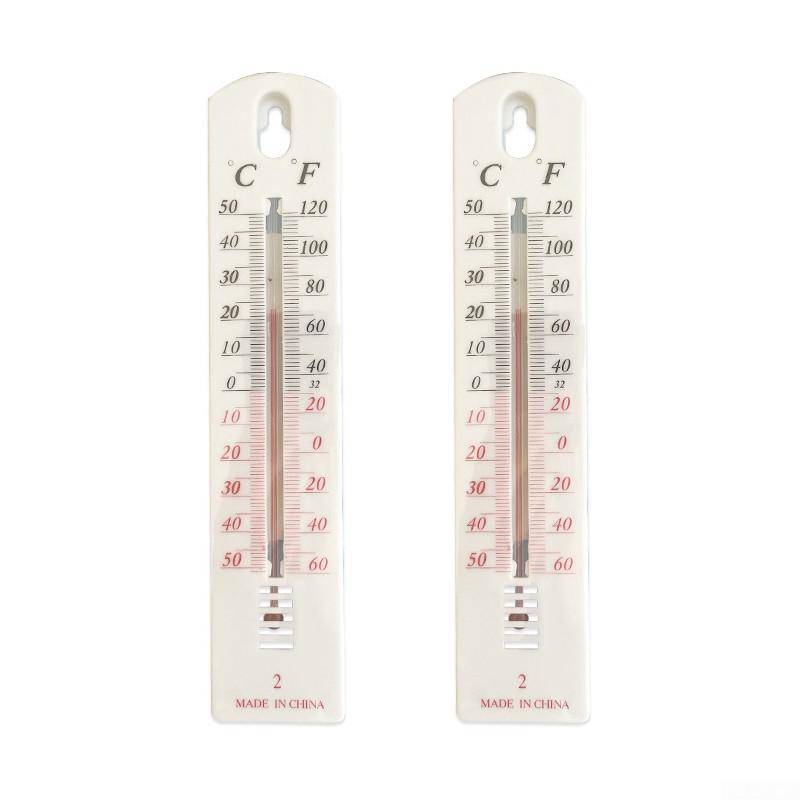 Wandthermometer zum Aufhängen, Zuhause, Büro, Lager, 195 x 40 x 6 mm, genau 2PCS von Joom DACH