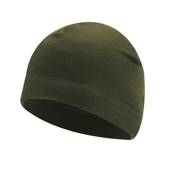 Warme Beanie-Mütze für Männer und Frauen mit Bündchen, dicke Fleece-Wintermütze, elastische Totenkopfmütze armee grüne von Joom DACH
