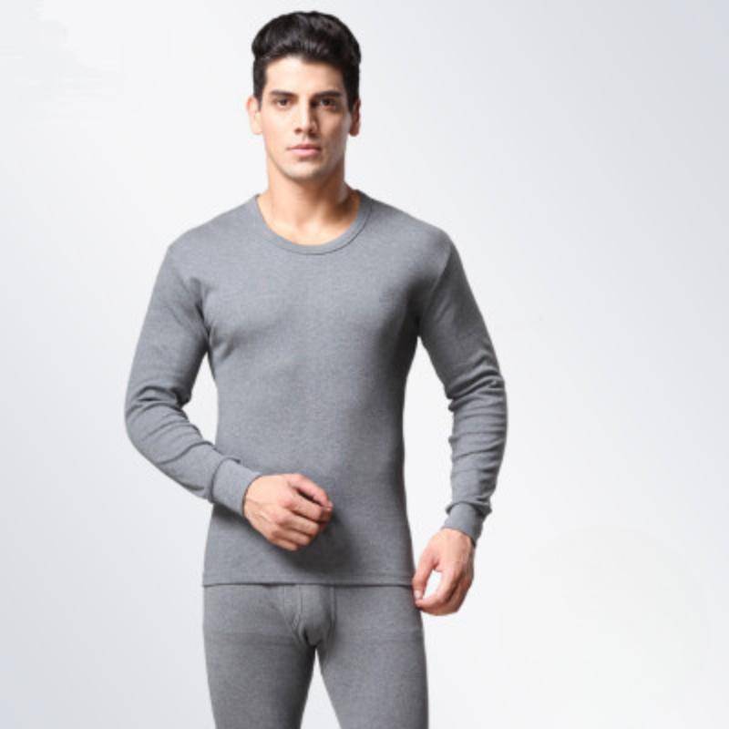 Warme Herren-Thermounterwäsche, lange Unterhosen für Herren, Thermo-Unterwäsche-Sets, dicke lange Unterhosen XL dunkelgrau von Joom DACH