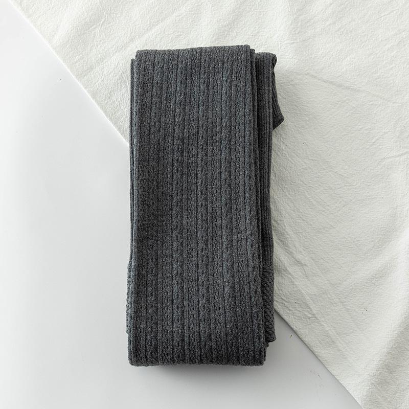 Warme Leggings und Strumpfhosen aus gestrickter Baumwolle für Damen – Weiß, dick, Plus Samt, Frühling bis Winter Non-Velvet Full Length von Joom DACH