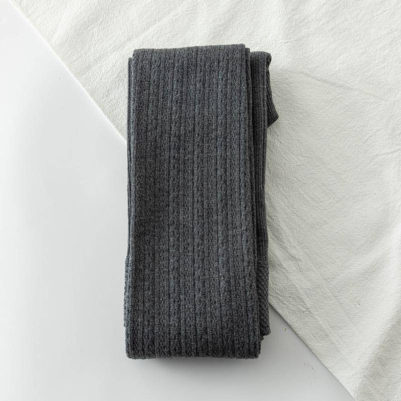 Warme Leggings und Strumpfhosen aus gestrickter Baumwolle für Damen – Weiß, dick, Plus Samt, Frühling bis Winter Non-Velvet Full Length von Joom DACH