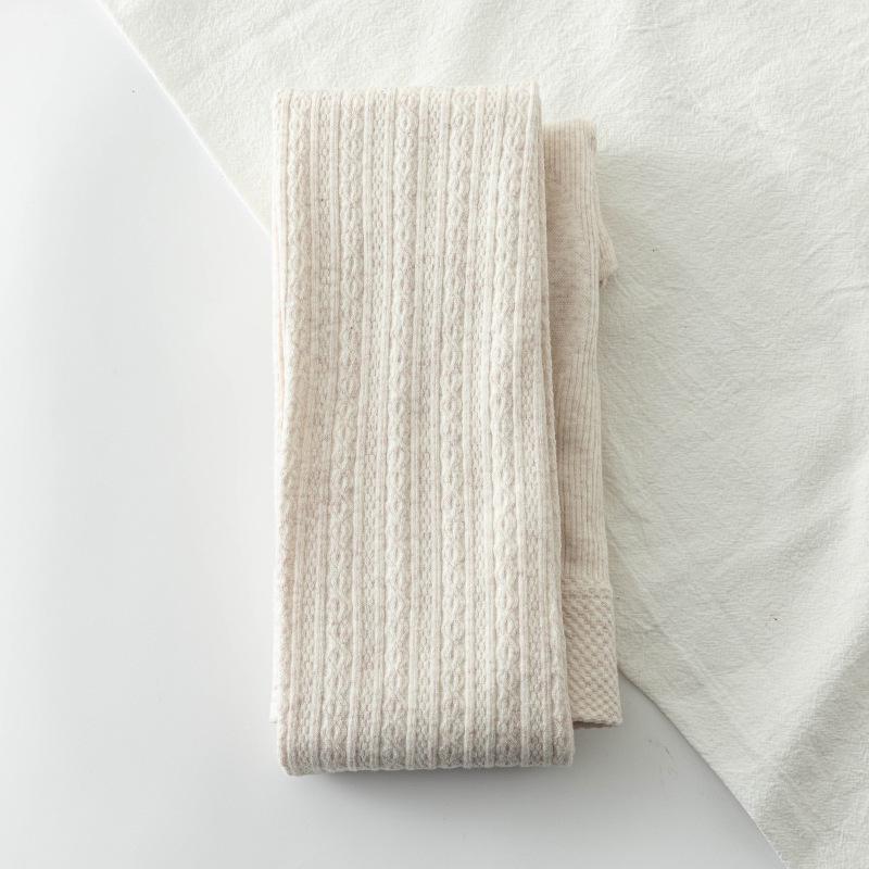 Warme Leggings und Strumpfhosen aus gestrickter Baumwolle für Damen – Weiß, dick, Plus Samt, Frühling bis Winter Plus Velvet Full Length von Joom DACH