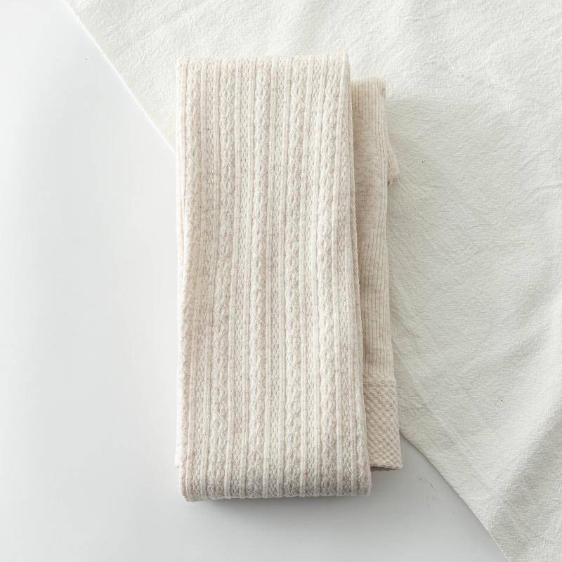 Warme Leggings und Strumpfhosen aus gestrickter Baumwolle für Damen – Weiß, dick, Plus Samt, Frühling bis Winter Plus Velvet Full Length von Joom DACH