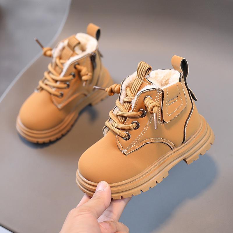 Warme Martin-Stiefel für Kinder, dicke Lederstiefel für Jungen, rutschfeste Baumwollstiefel für Mädchen mit zusätzlichem Fleece 28 gelb Warme Martin-Stiefel für Kinder, dicke Lederstiefel für Jungen, rutschfeste Baumwollstiefel für Mädchen mit zusätzlichem Fleece 28 gelb von Joom DACH