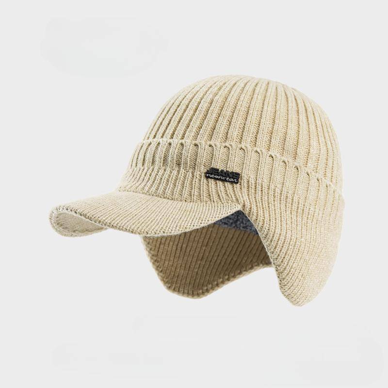 Warme Unisex-Wintermützen, stilvolle, weiche Beanie-Mütze mit Pelzfutter und dicken Winter-Strickmützen für Männer und Frauen 1 pc von Joom DACH