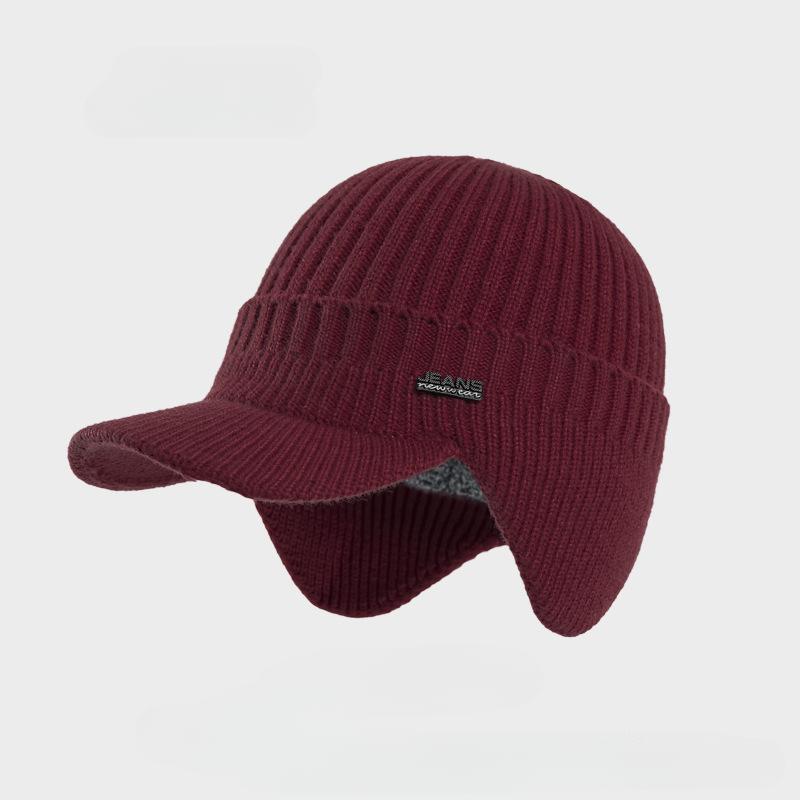 Warme Unisex-Wintermützen, stilvolle, weiche Beanie-Mütze mit Pelzfutter und dicken Winter-Strickmützen für Männer und Frauen 1 pc von Joom DACH