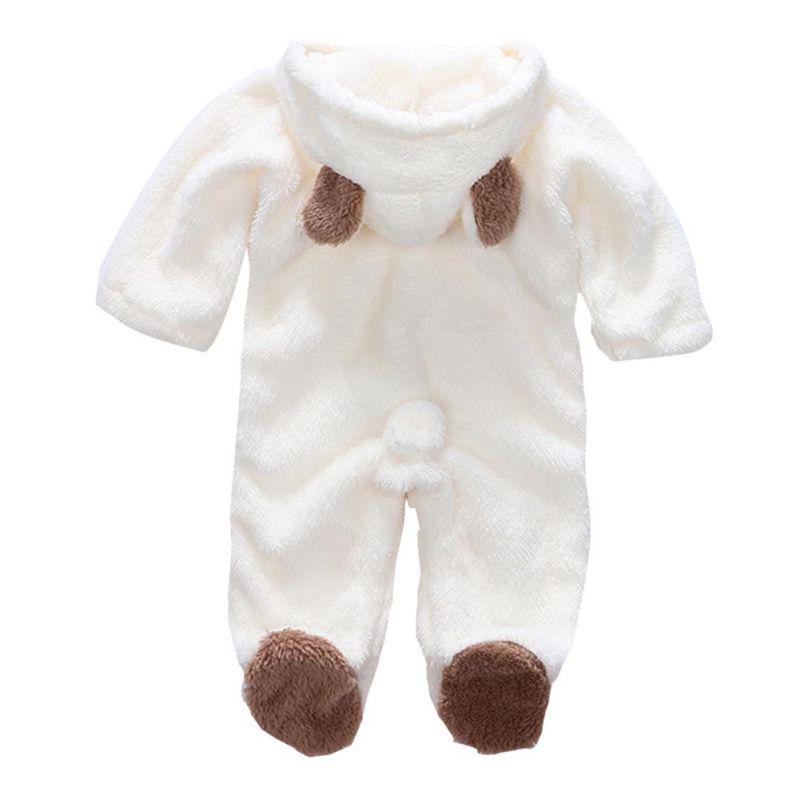 Warmer Strampler aus Korallenfleece für Babys, für Jungen und Mädchen 3-6m weiß Warmer Strampler aus Korallenfleece für Babys, für Jungen und Mädchen 3-6m weiß von Joom DACH