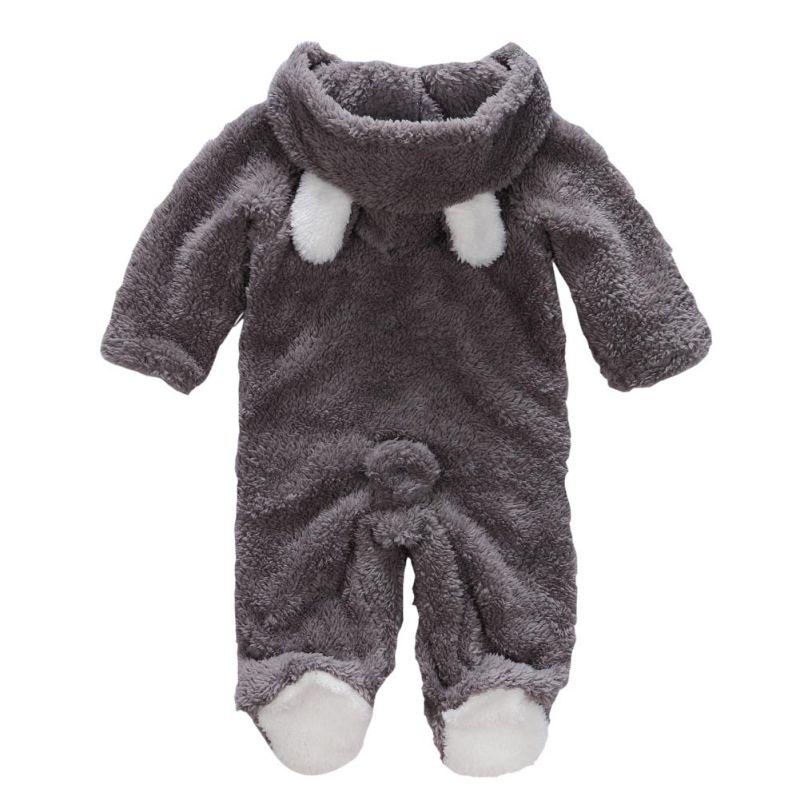 Warmer Strampler aus Korallenfleece für Babys, für Jungen und Mädchen 9-12m grau Warmer Strampler aus Korallenfleece für Babys, für Jungen und Mädchen 9-12m grau von Joom DACH