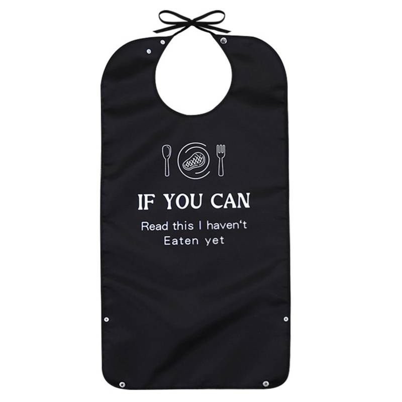 Waschbare Lätzchen für Erwachsene, wiederverwendbare Esslätzchen, wasserdichte Lätzchen, Kleidungsschutzlätzchen für Unisex, ältere und behinderte Menschen A03 von Joom DACH