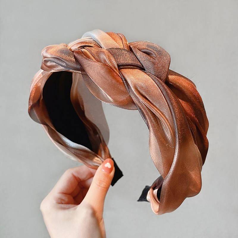 Waschen Gesicht Mesh Twisted Braid Haar Hoop Haar Zubehör Koreanischen Stil Stirnband Frauen Stirnband champagner von Joom DACH