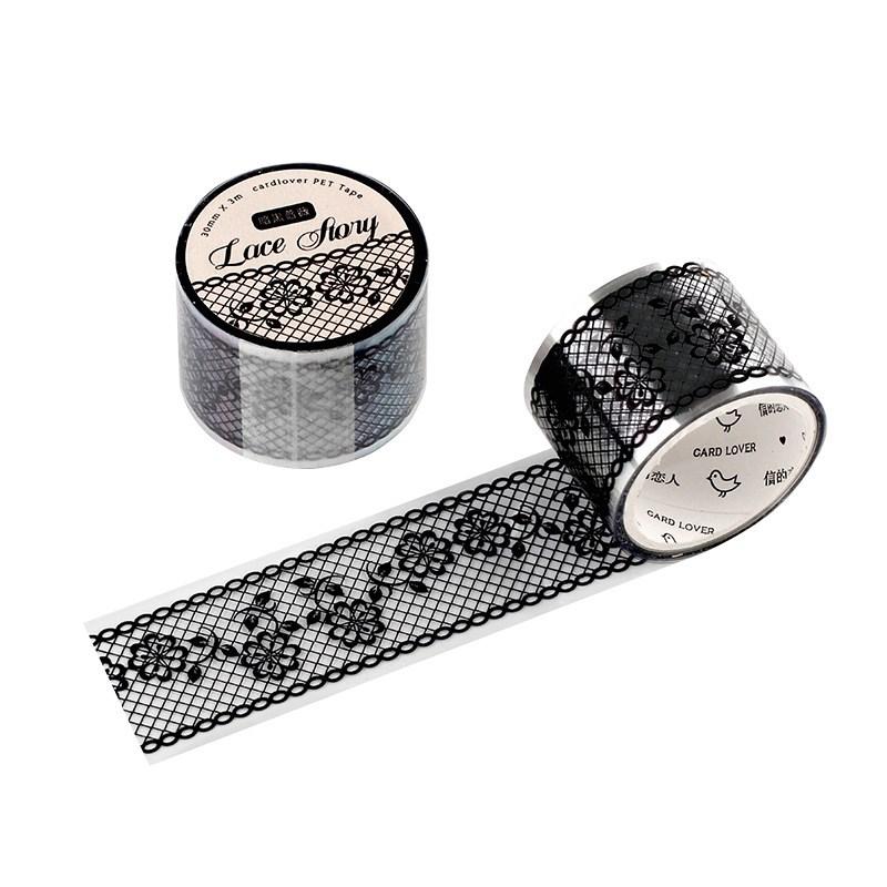 Washi Tape Spitzenmuster Selbstklebendes Klebeband Aufkleber Dekoratives Masking Tape DIY Basteln Dekoratives Klebeband Für Scrapbooking Dekoration D von Joom DACH