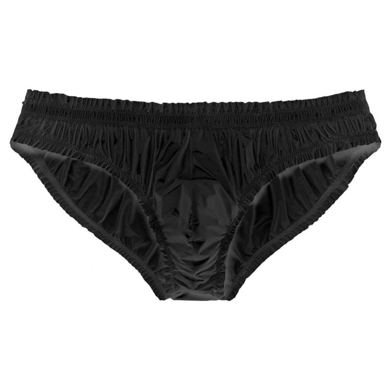 Wasserabweisende Herren-Slips, Pool-Party-Unterwäsche, einfarbige Low-Rise-Slips L schwarz von Joom DACH