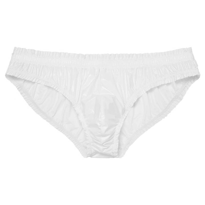 Wasserabweisende Herren-Slips, Pool-Party-Unterwäsche, einfarbige Low-Rise-Slips M elfenbein von Joom DACH