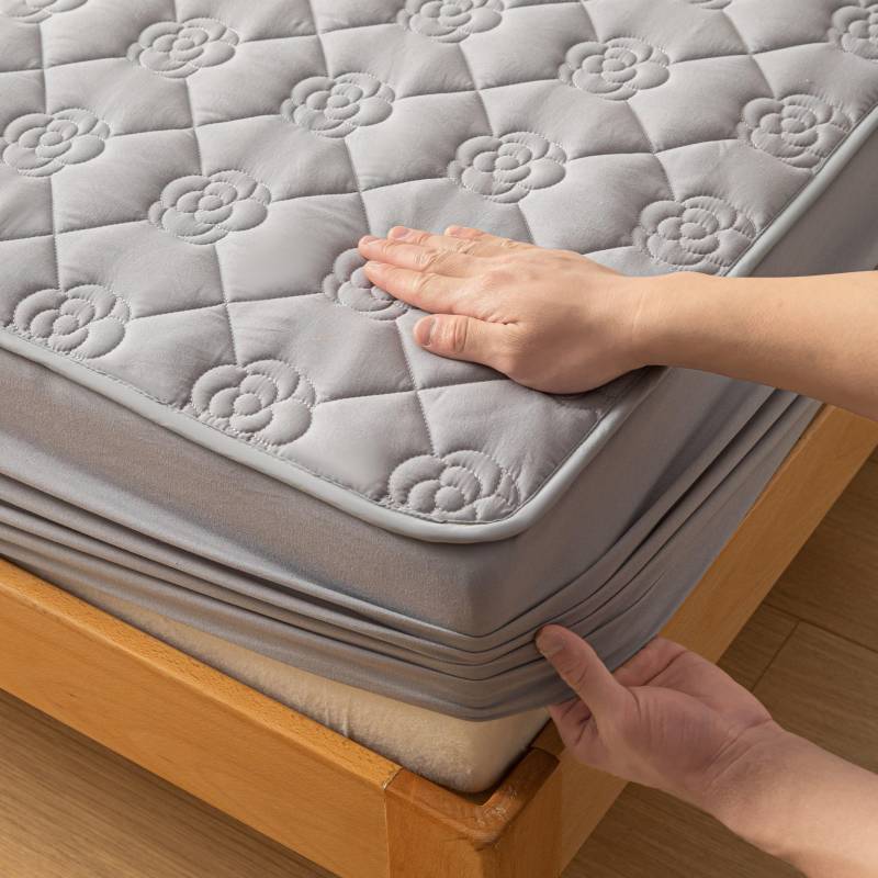 Wasserdicht Verdicken Matratzenschoner Pad Schutz Waschbar Jacquard Spannbettlaken Latexmatte Bettbezug 120x200 120/150/180/200x200cm Only 1 Pillowcase von Joom DACH