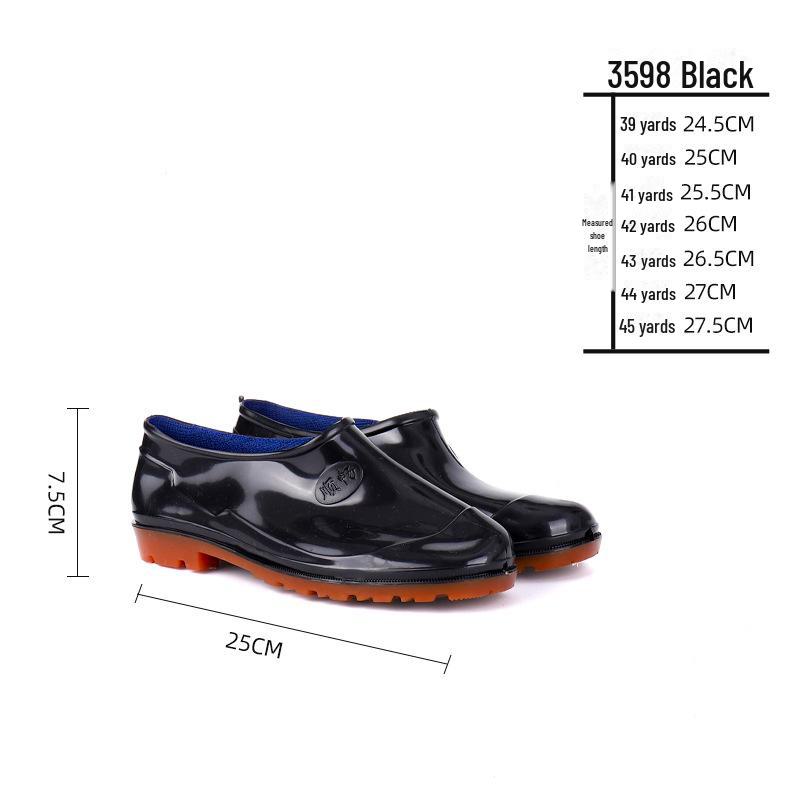 Wasserdichte, rutschfeste Gummistiefel für Herren mit hohem Schaft und Samtfutter 39 von Joom DACH