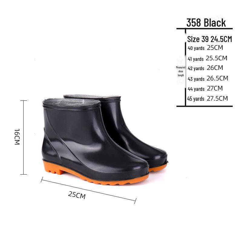 Wasserdichte, rutschfeste Gummistiefel für Herren mit hohem Schaft und Samtfutter 43 von Joom DACH