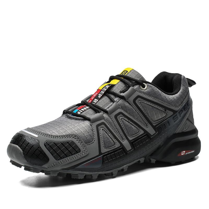 Wasserdichte, rutschfeste Outdoor-Wanderschuhe für Herren, Größe 39–47 43 dunkelgrau von Joom DACH