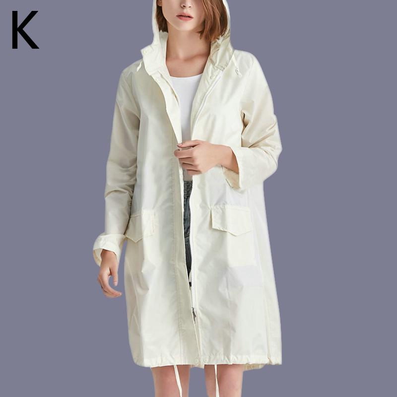 Wasserdichte Damen-Jacke mit Kapuze, für den Außenbereich, Regenmäntel, lässige Mode 2XL von Joom DACH