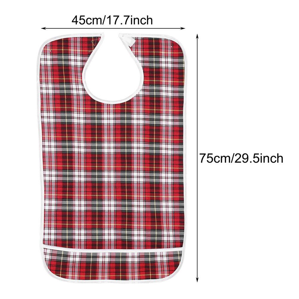 Wasserdichte Erwachsenen-Lätzchen für Senioren, waschbar mit Tasche, Esshilfe, Kleidungsschutz blau Wasserdichte Erwachsenen-Lätzchen für Senioren, waschbar mit Tasche, Esshilfe, Kleidungsschutz blau von Joom DACH