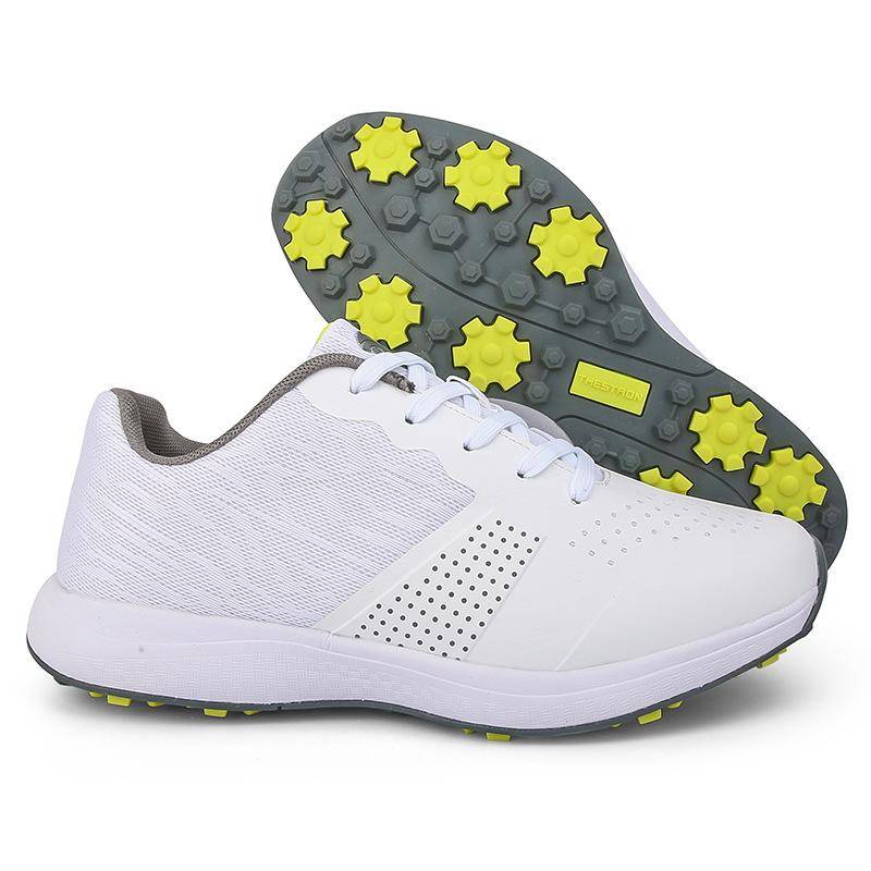 Wasserdichte Golfschuhe für Herren, Wanderschuhe, Trainingsschuhe, Sportschuhe ohne Spikes, rutschfest, für den Außenbereich, sportlicher Golf-Caddy, Größe 39–48 39 von Joom DACH