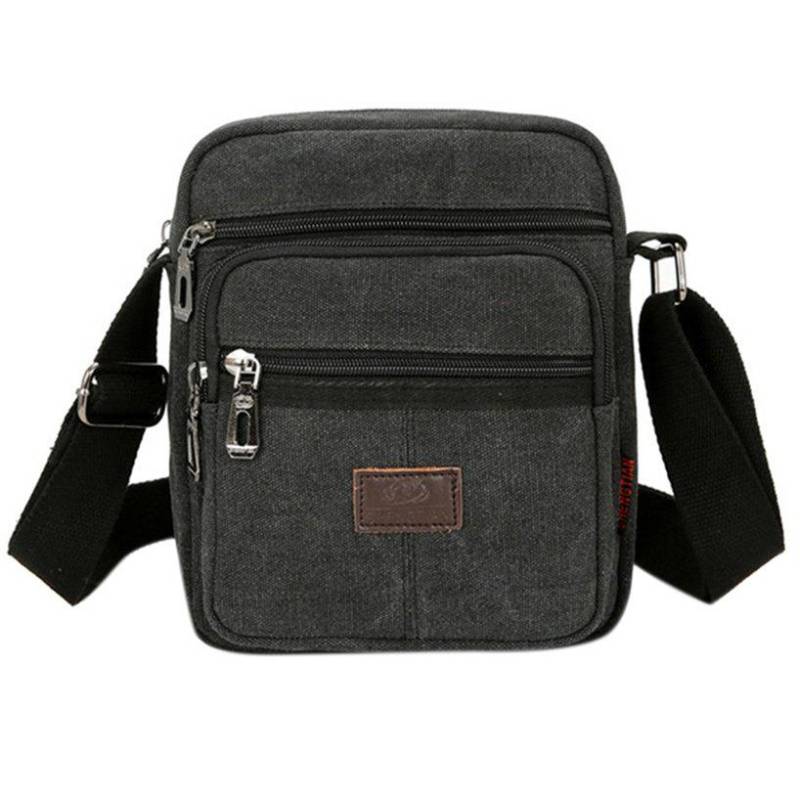 Wasserdichte Herren Umhängetasche Messenger Bags Aktentasche Retro Umhängetaschen One Size schwarz von Joom DACH