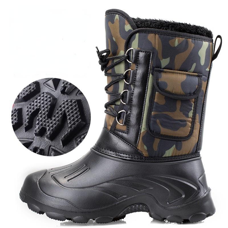 Wasserdichte Turnschuhe 2024 Outdoor Männer Winterstiefel Warme Aktivitäten Angeln Schnee Arbeitsstiefel Männliche Schuhe Männer Schuhe Fischerstiefel 46 von Joom DACH