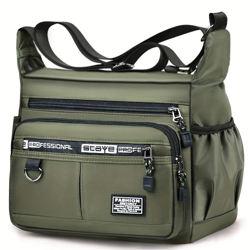 Wasserdichte Umhängetasche für Herren aus Oxford-Stoff mit großer Kapazität, lässige Reisetasche, Schultertasche zur Aufbewahrung für Studenten von Joom DACH