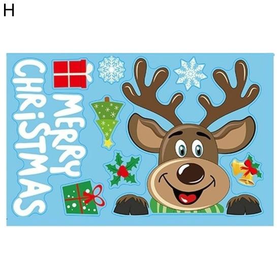 Wasserdichte Weihnachtsdekoration, niedlicher, umweltfreundlicher weißer Schneeflocken-Weihnachts-PVC-Glasaufkleber, Weihnachts-Fensteraufkleber H von Joom DACH