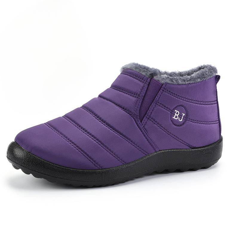 Wasserdichte Winterstiefel für Damen und Herren Schneestiefel Stiefeletten Warme Partnerschuhe 41 violett von Joom DACH
