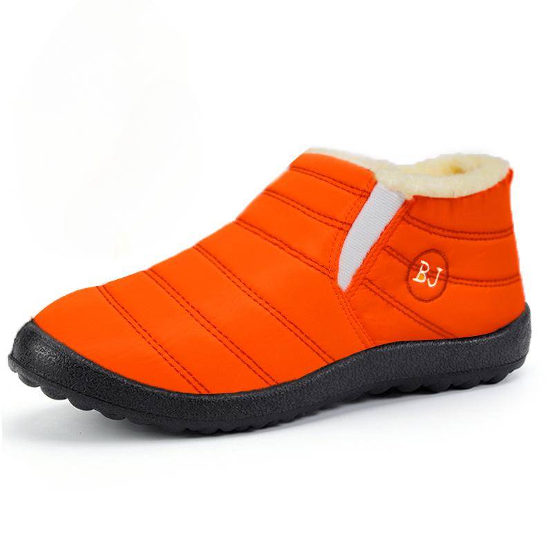 Wasserdichte Winterstiefel für Damen und Herren Schneestiefel Stiefeletten Warme Partnerschuhe 42 orange von Joom DACH