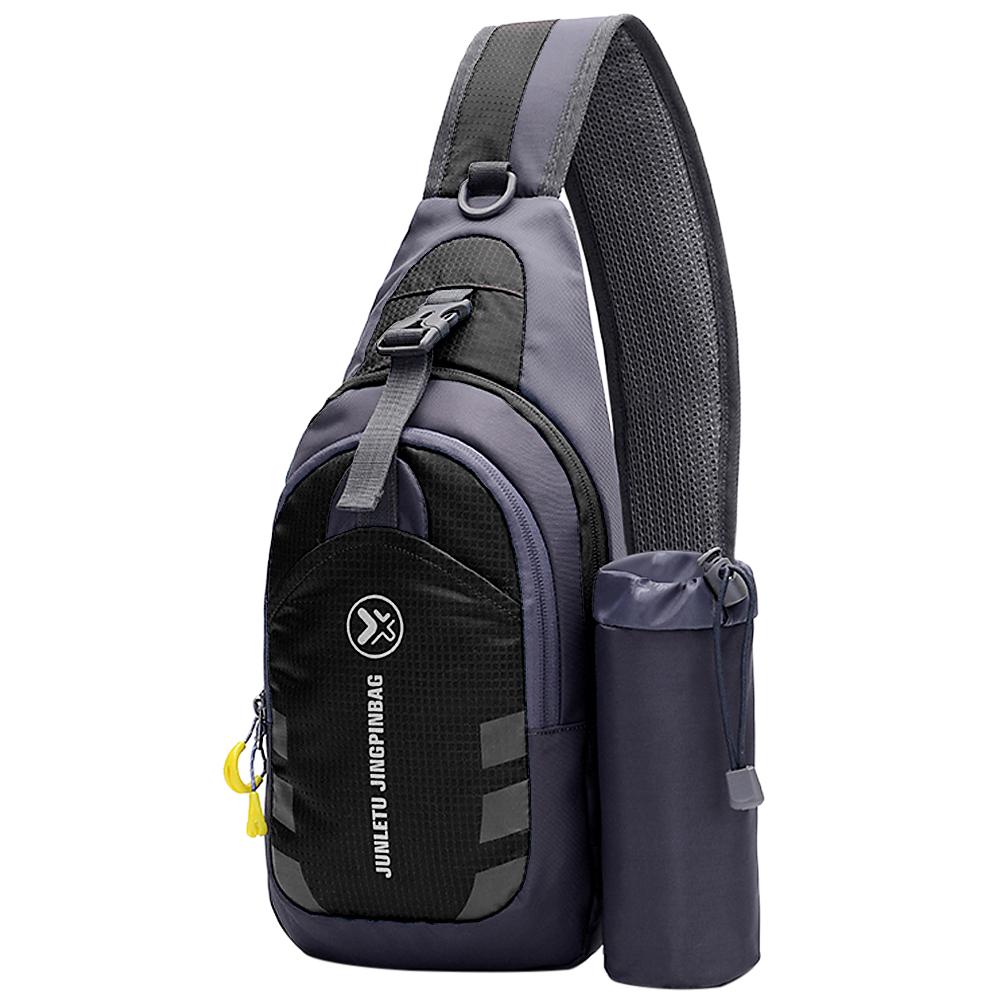 Wasserdichte kleine Brusttasche für Herren und Damen, für Reisen, Sport, Schultertasche, Umhängetasche, Geschenk, Fitnessstudio schwarz von Joom DACH