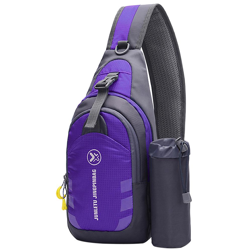 Wasserdichte kleine Brusttasche für Herren und Damen, für Reisen, Sport, Schultertasche, Umhängetasche, Geschenk, Fitnessstudio violett von Joom DACH
