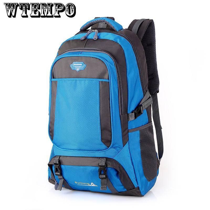 Wasserdichter Rucksack mit großem Fassungsvermögen Bergsteigen Reiserucksack Damen Outdoor-Rucksack blau von Joom DACH