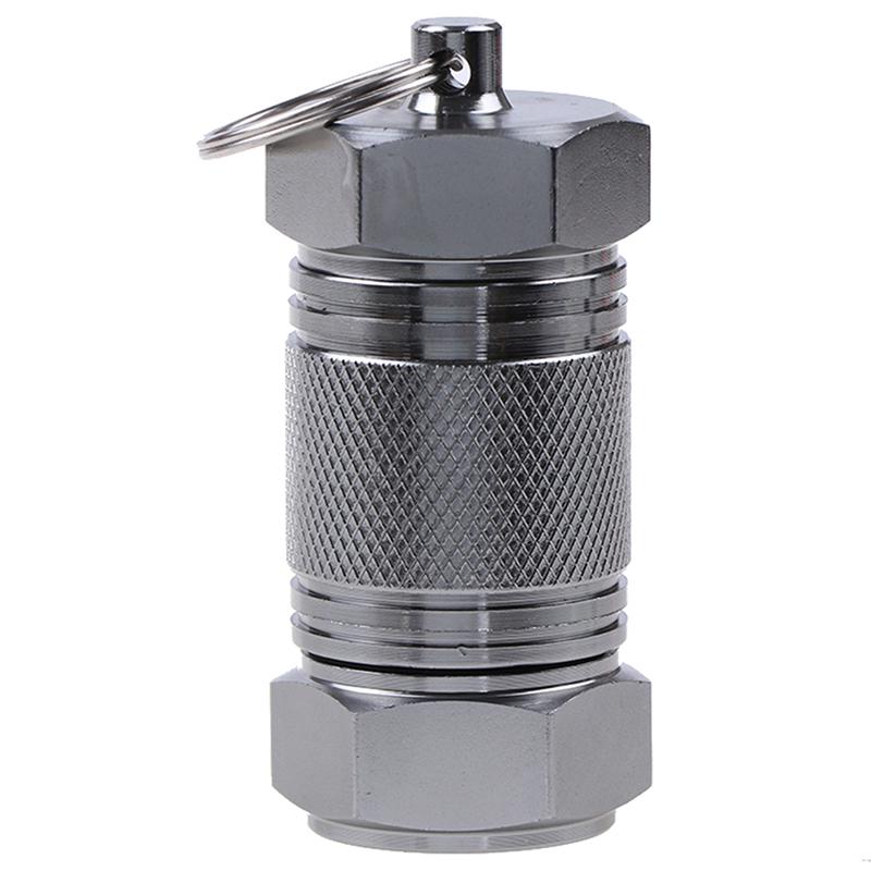 Wasserdichter versiegelter Tank, Aluminium-Kapselbehälter, Medikamenten-Organizer, Taschen-Pillenetuis für Notfall-Medizin-Aufbewahrungsflaschen im Freien silber von Joom DACH