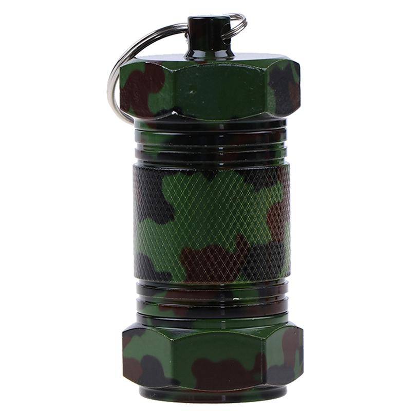 Wasserdichter versiegelter Tank, Aluminium-Kapselbehälter, Medikamenten-Organizer, Taschen-Pillenetuis für Notfall-Medizin-Aufbewahrungsflaschen im Freien grün von Joom DACH