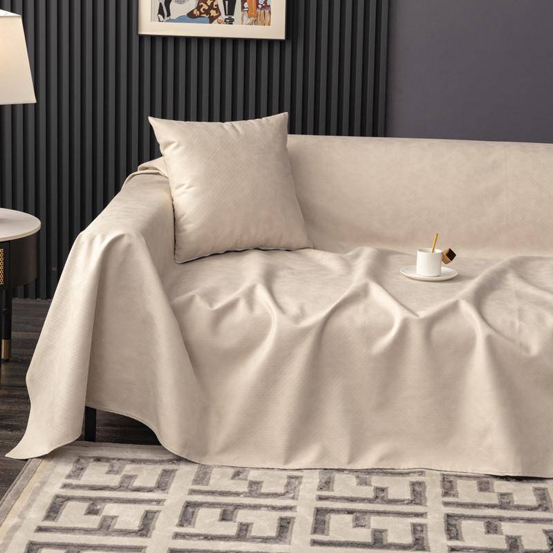 Wasserdichtes Sofa-Handtuch, neu, urinfest, kratzfest, Vier-Jahreszeiten-Universal-Antihaft-Fell-Sofabezug-Handtuch, Kunstleder, Herbst und Winter 210*420 von Joom DACH
